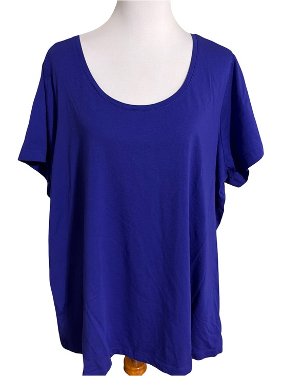 Lands' End Tops - Lands' End Women's Scoop Neck Short Sleeve Top - Royal Blue
